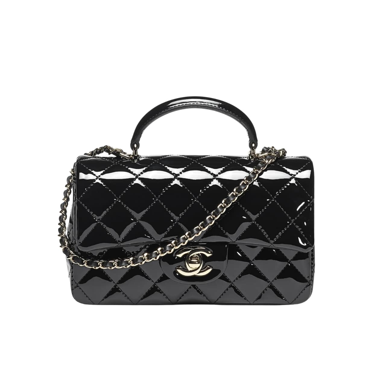 Chanel Mini Classic Handbag With Top Handle Black 20Cm/7.8in As2431 B18237 94305