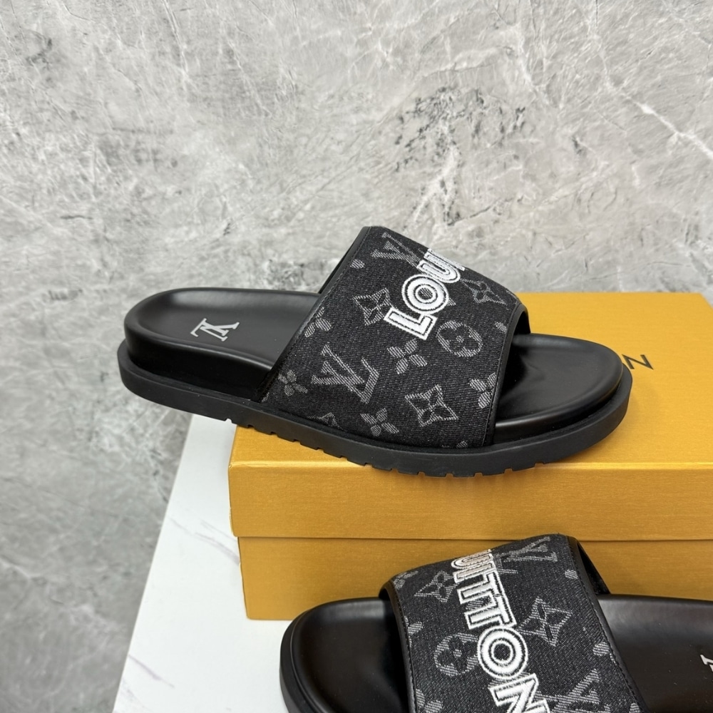 Louis Vuitton Miami Mule Denim Black