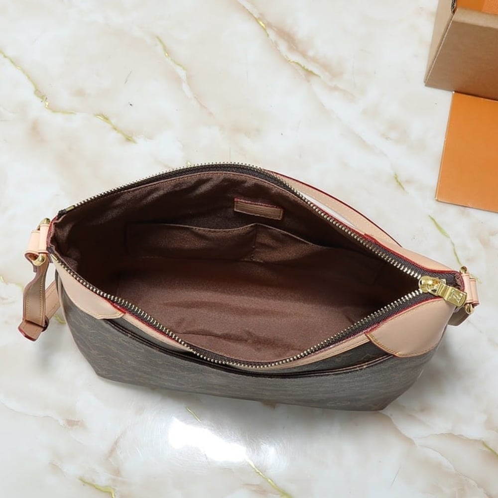 Louis Vuitton Odéon PM Monogram Canvas Shoulder Bag Brown 29cm