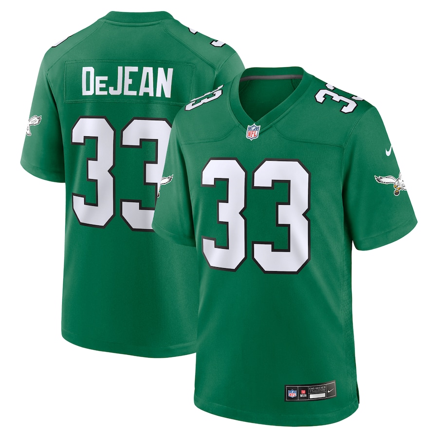 Men's Philadelphia Eagles Cooper DeJean Nike Kelly Green Alternate Game Jersey
