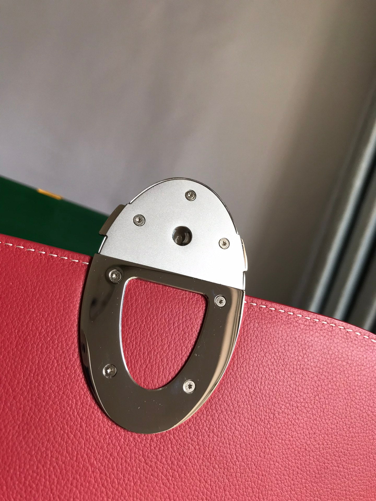 Goyard 233 Bag 25 Cm Classic Red Calfskin And Goyardine Canvas