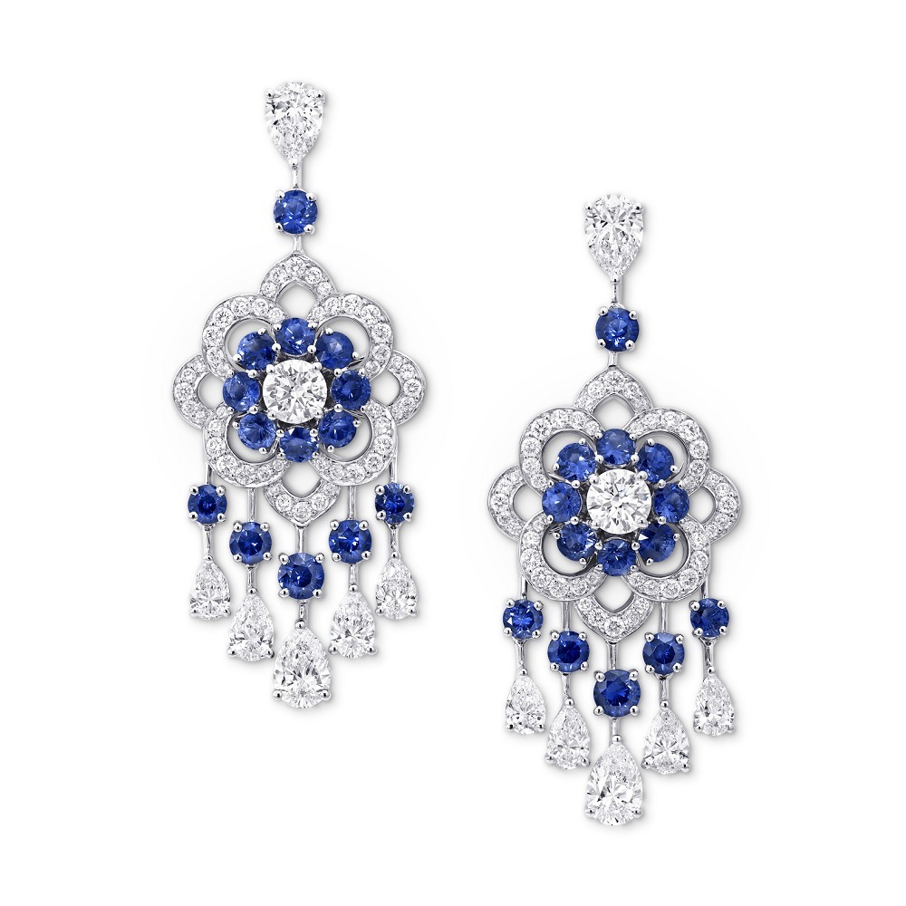 Rosette Flower Pattern Earrings