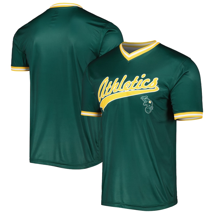 Oakland Athletics Stitches Cooperstown Collection Team Jersey Kelly Green