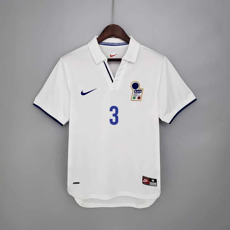 Retro Italy 1998 away VIERI MALDINI BAGGIO DEL PIERO PESSOTTO  Football jersey retro