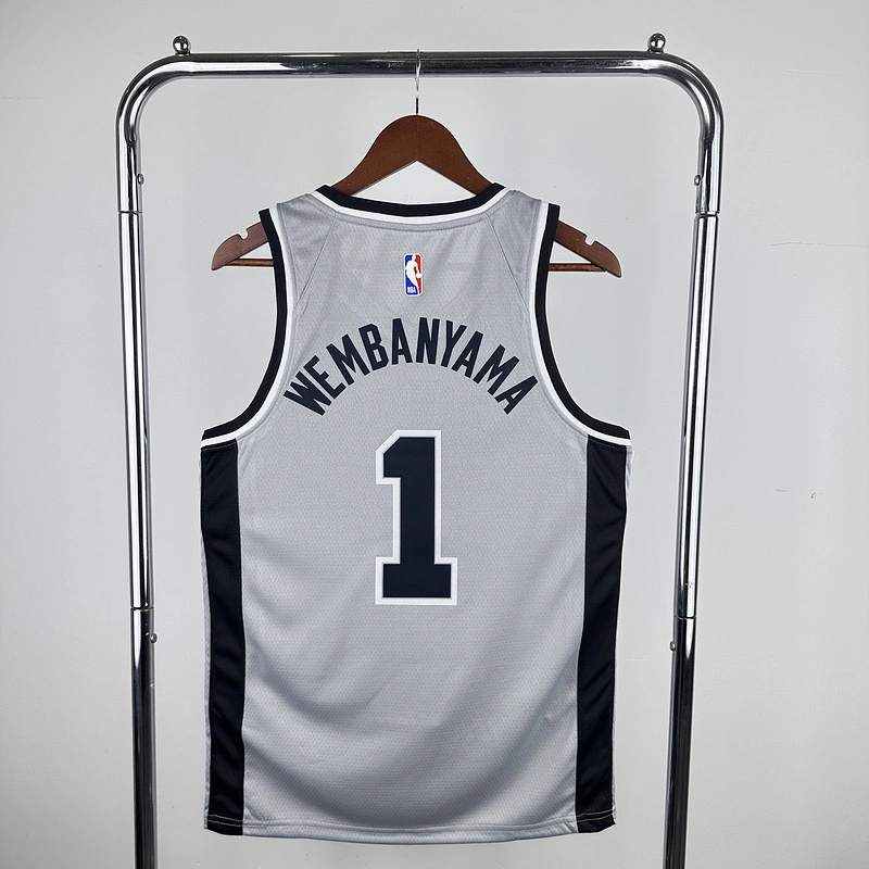 2021 NBA San Antonio Spurs 1 WEMBANYAMA Basketball Jersey