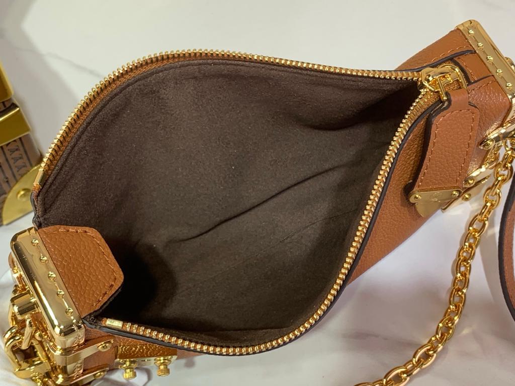 Louis Vuitton Slim Trunk Bag Brown 23cm M29088
