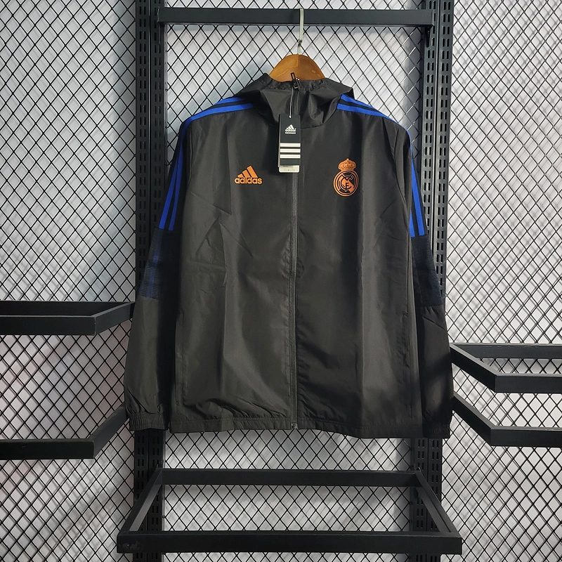 2022 Real Madrid Windbreaker Black