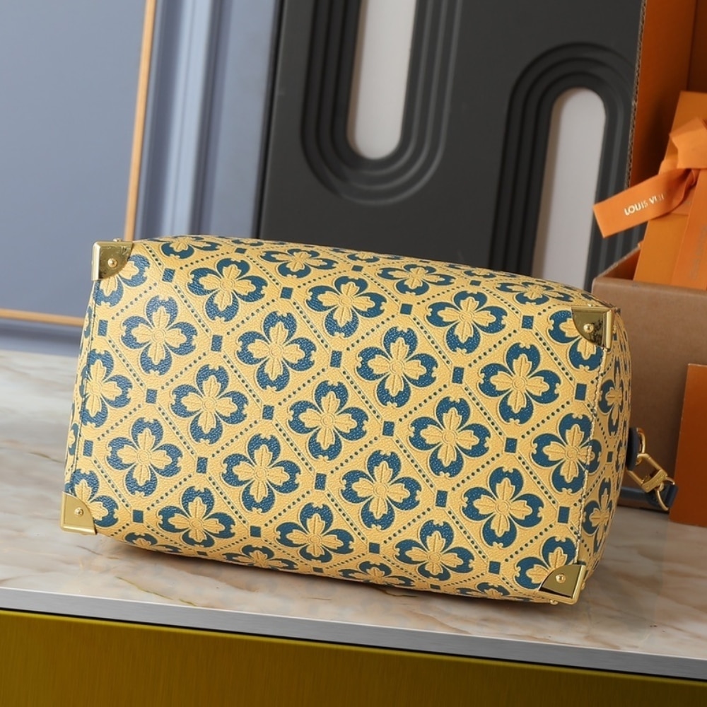 Louis Vuitton Speedy Trunk 25 Blue And Gold 27Cm M27411