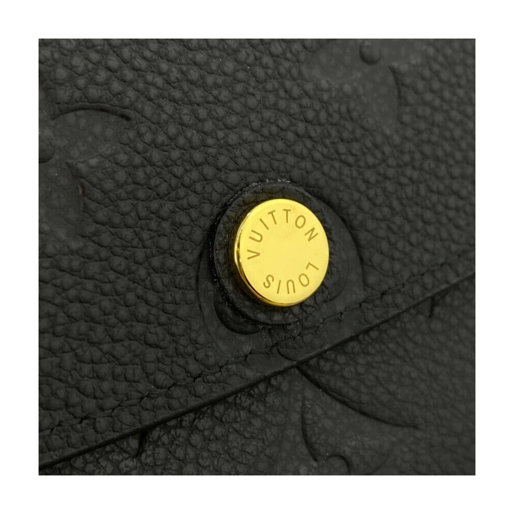 Louis Vuitton Monogram Empreinte Emilie Wallet Black