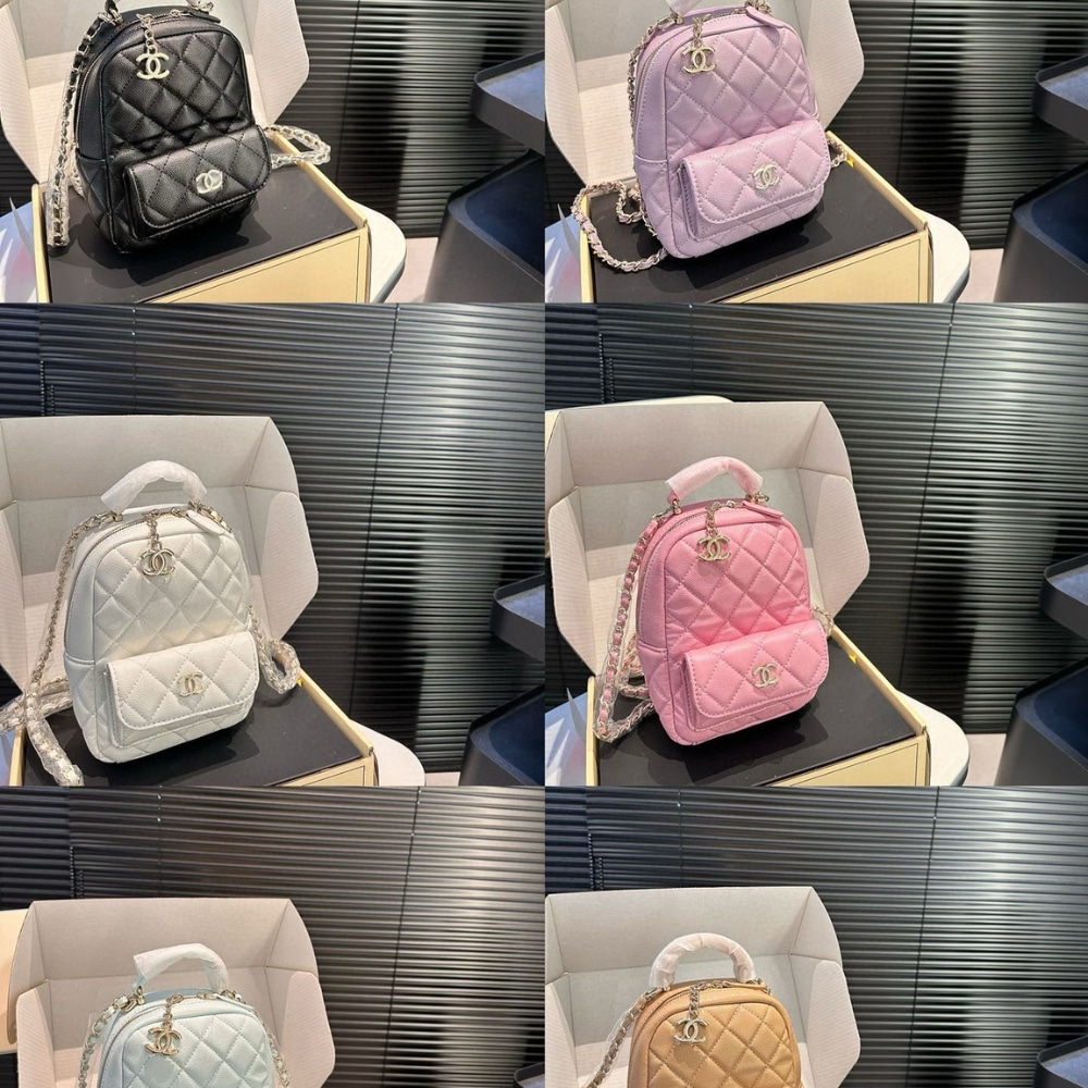 Chanel Classic Mini Backpack Light Gray 12Cm/4.7in Ap3753 B10583 Naauh