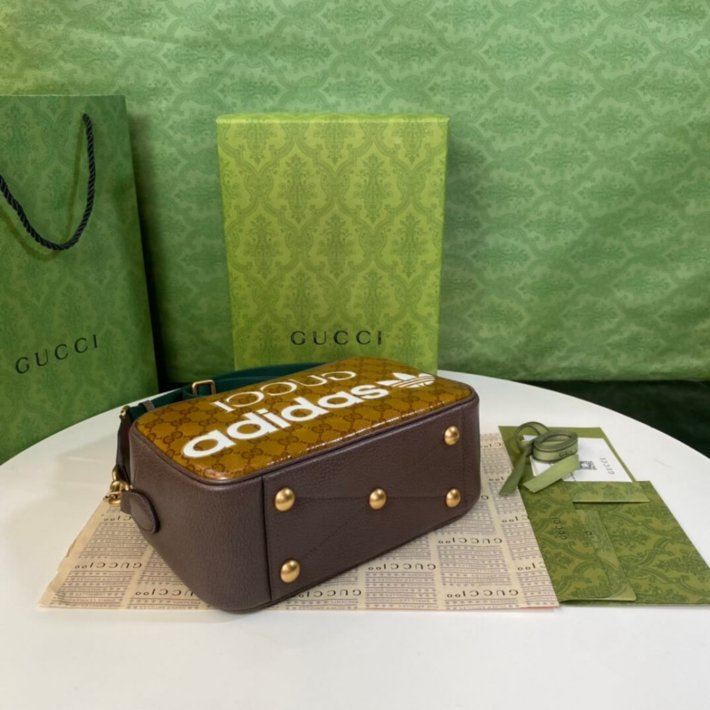 adidas x Gucci Small Shoulder Bag in GG Crystal Canvas