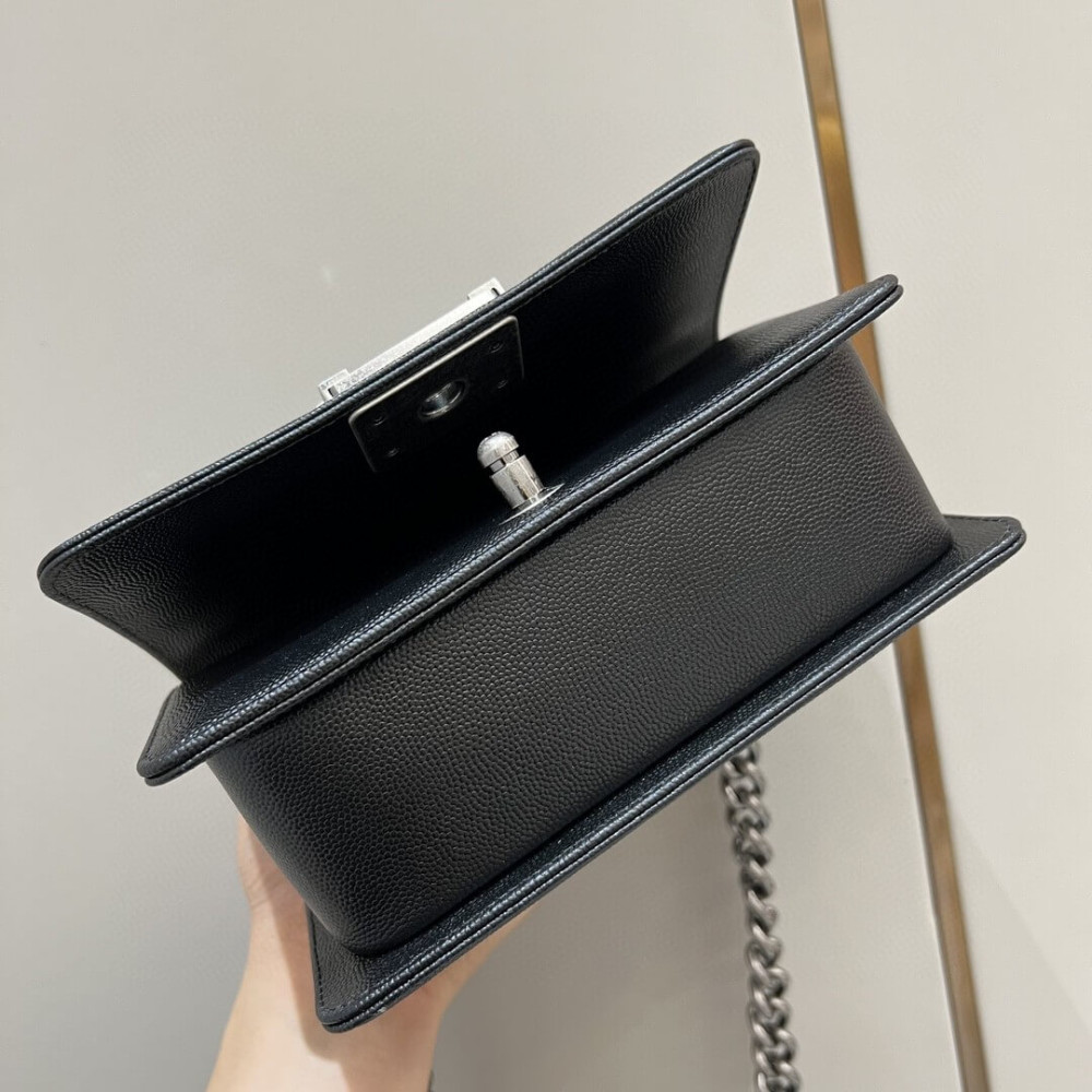Chanel Le Boy Bag 20cm Black Caviar Leather