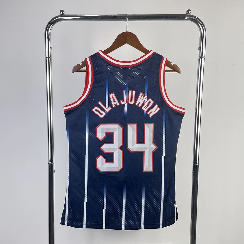 1999-00 NBA Houston Rockets 34 OLAJUWON Basketball jersey