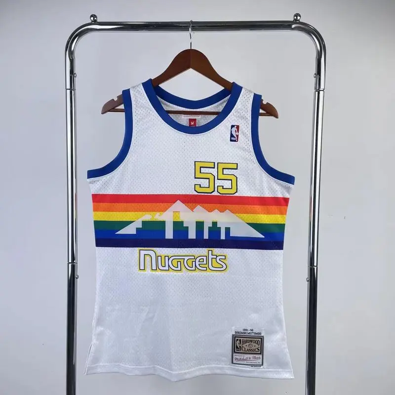 1991-92 NBA Denver Nuggets 55 MUTOMBO Basketball jersey