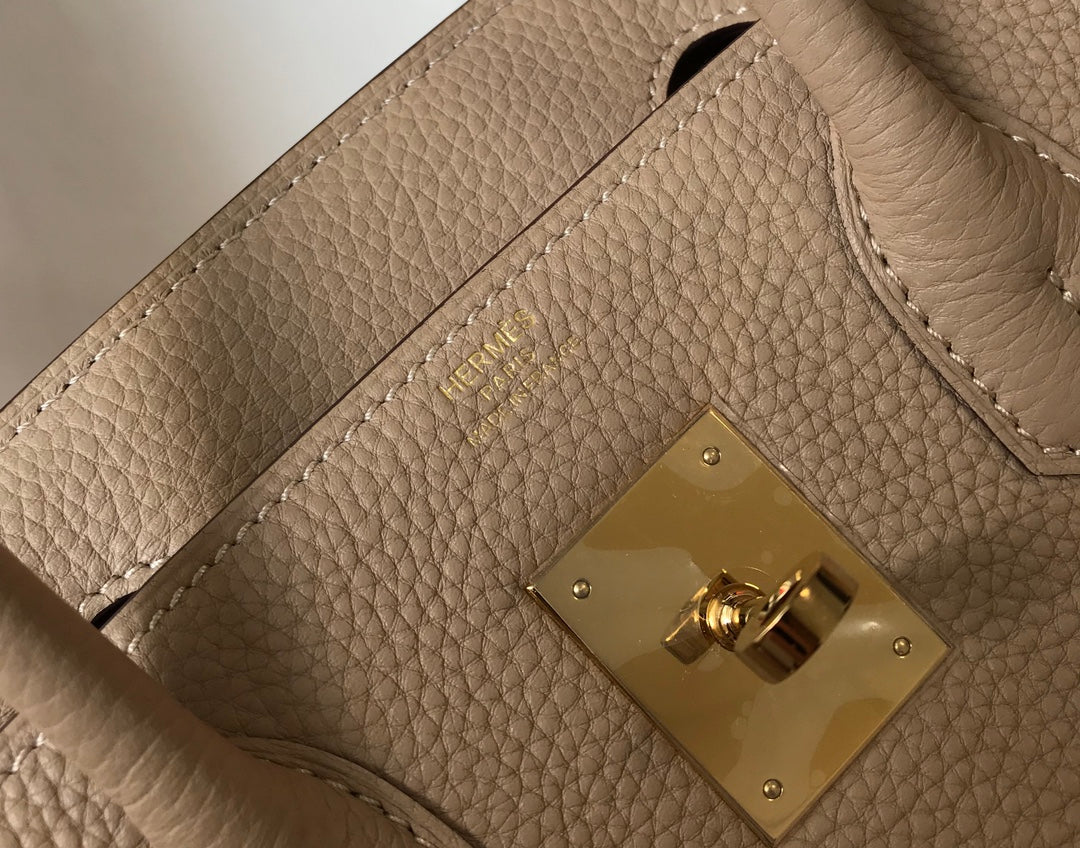 Hermes Birkin 35Cm Beige Togo Leather Gold Hardware