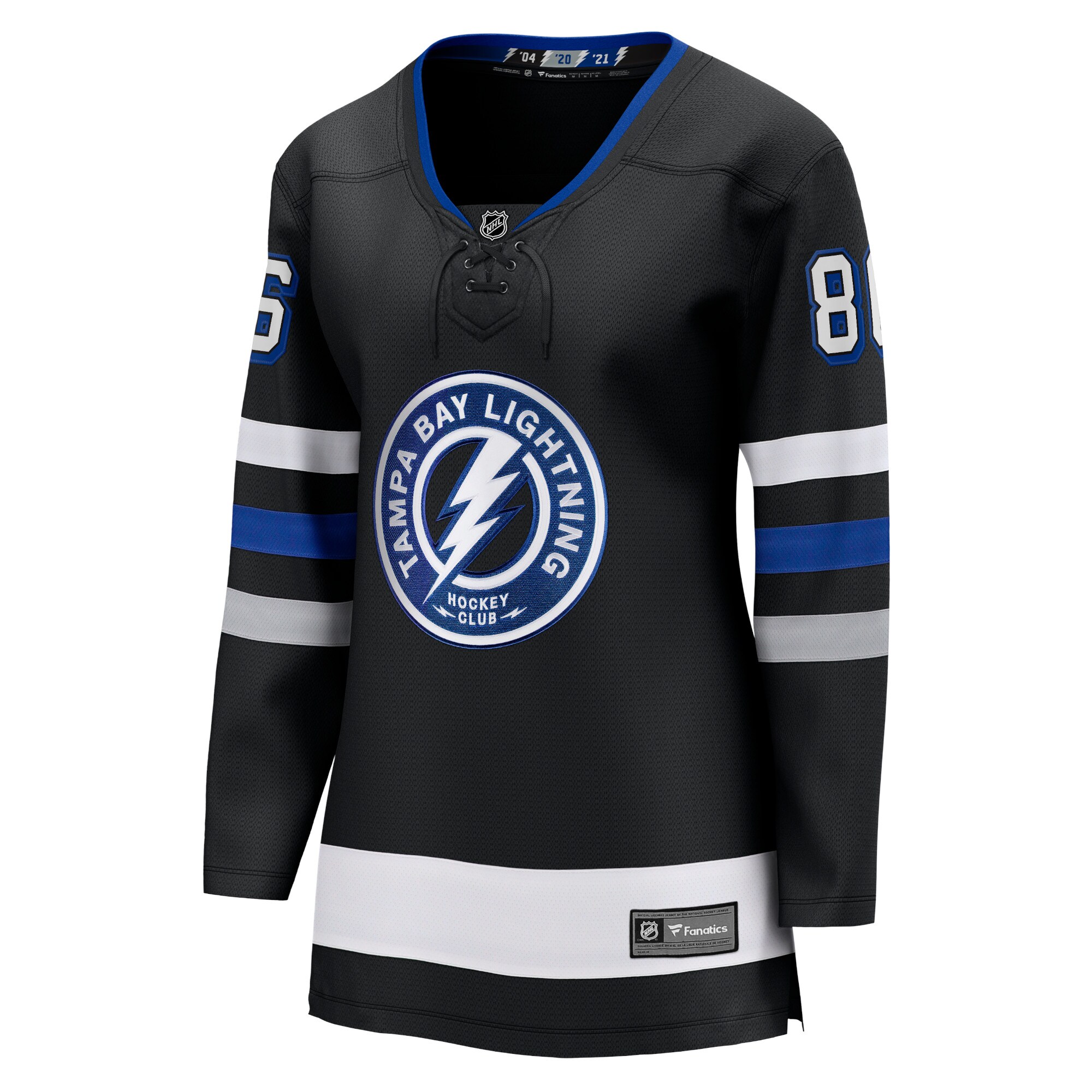 Nikita Kucherov Tampa Bay Lightning Fanatics Women’s Alternate Premier Breakaway Player Jersey – Black