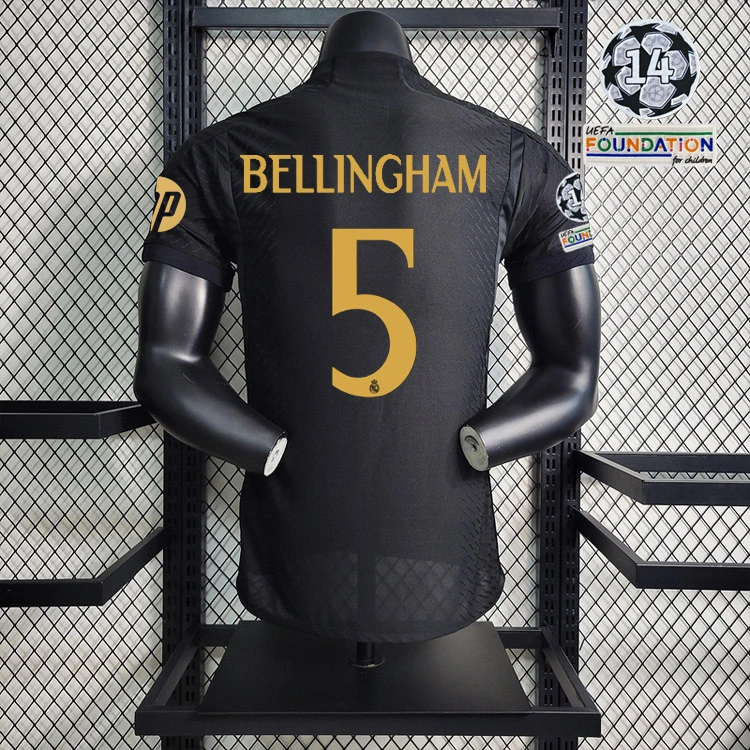 Player 2023-24 Real Madrid Third away VALVERDE MODRIC VINI JR.  BELLINGHAM CARVAJAL Football jersey