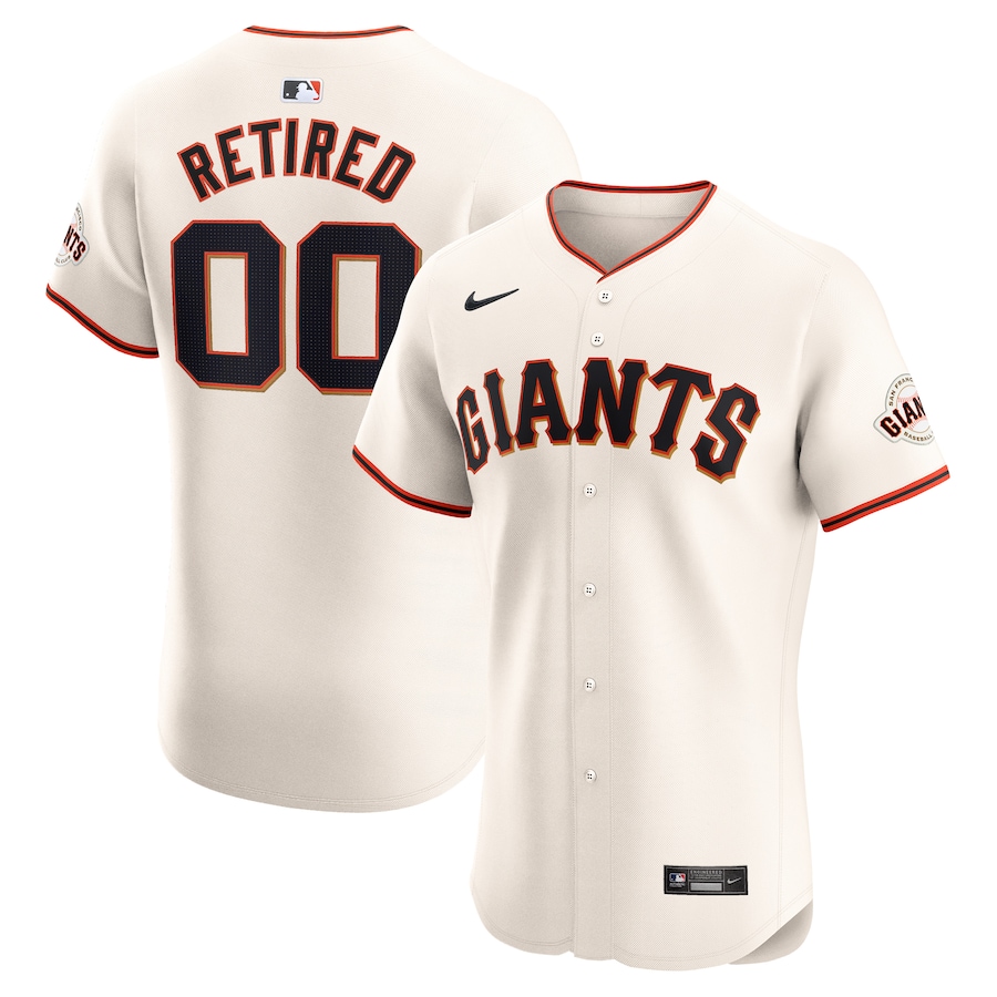 San Francisco Giants Home Elite Pick-A-Player Retired Roster Jersey Cream