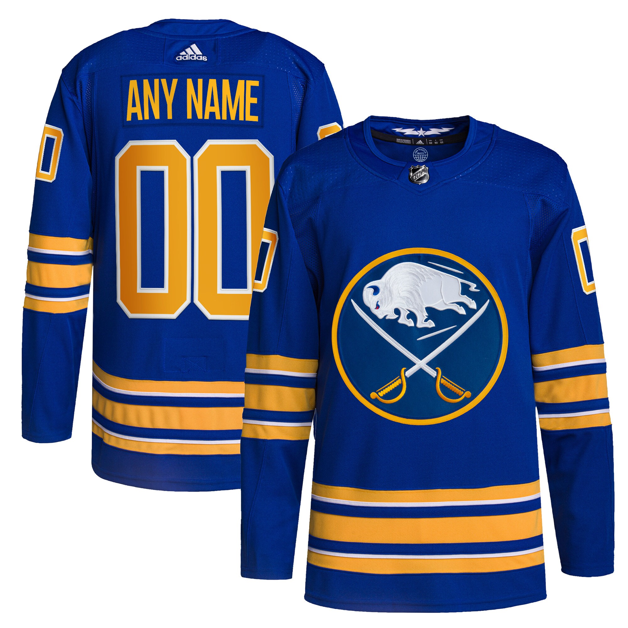 Buffalo Sabres adidas  Home  Primegreen Authentic Custom Jersey – Royal
