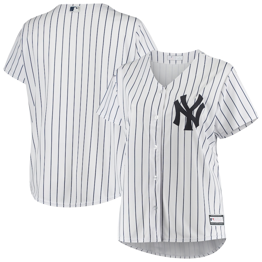 New York Yankees Women's Plus Size Sanitized Team Jersey White