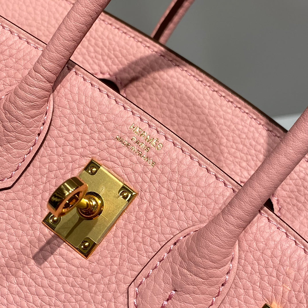 Hermes Birkin 20Cm Rose Confetti Togo Leather Gold Hardware