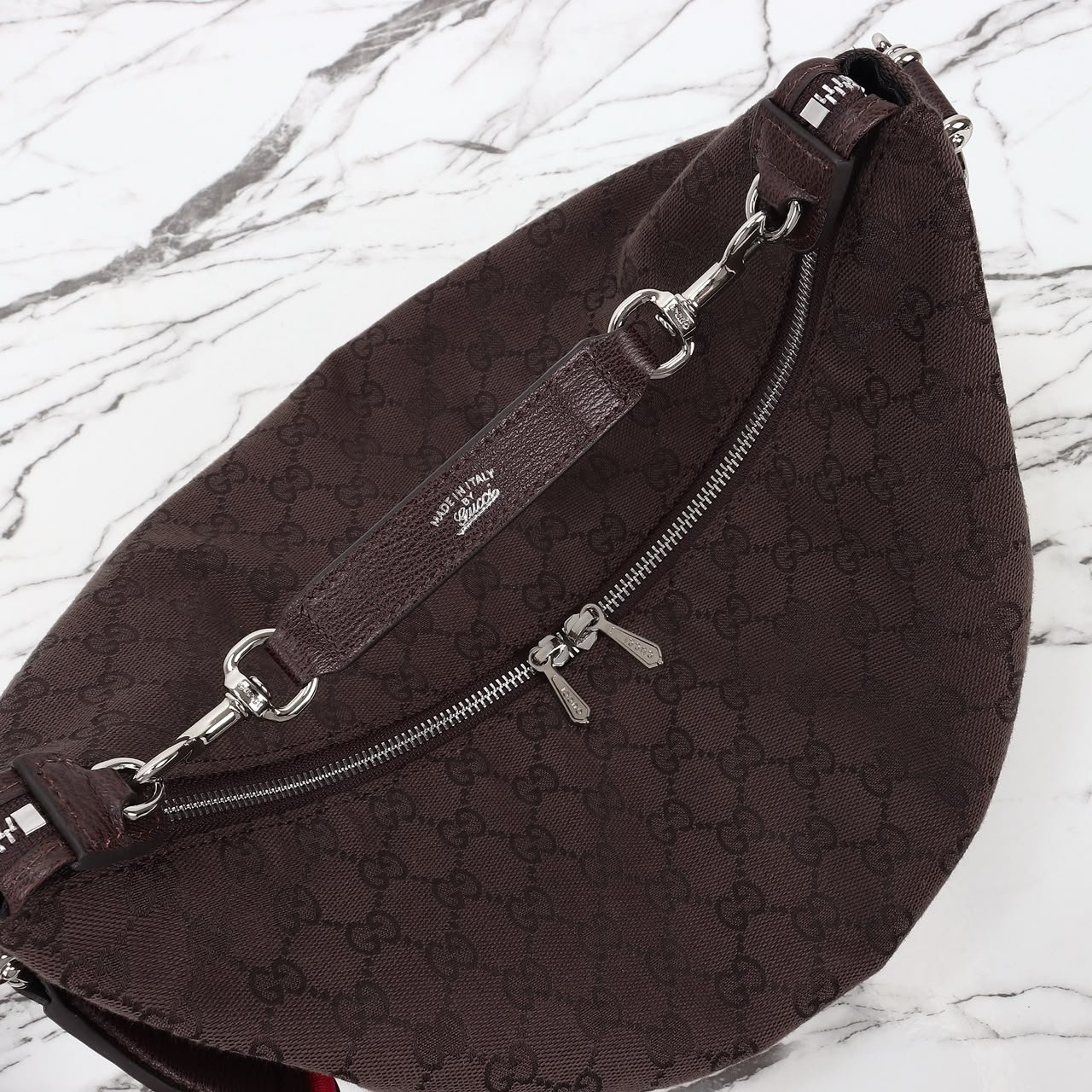 Gucci Brera Medium Crossbody Bag 33cm/13in Brown 866938