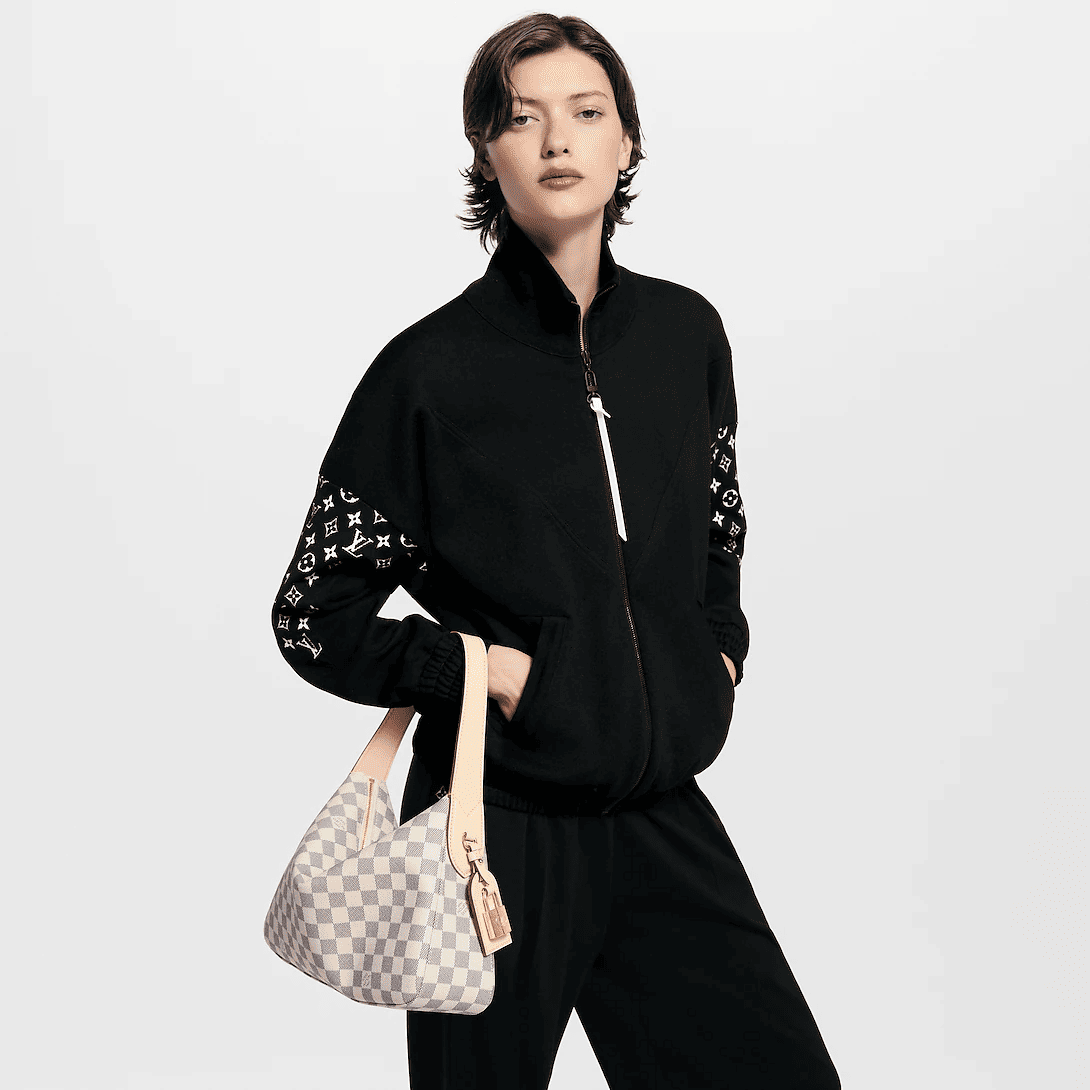 Louis Vuitton Slouchy PM Small Damier Azur Shoulder Bag 33cm/13in N00116