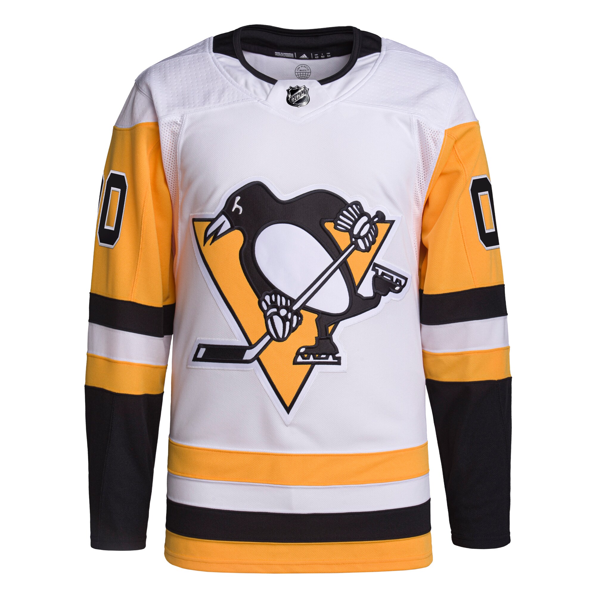 Pittsburgh Penguins adidas  Away  Primegreen Authentic Custom Jersey – White