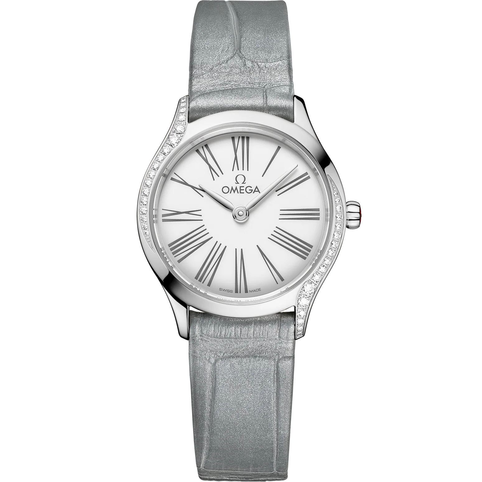 Omega De Ville Mini Trésor 26mm White Dial with Diamonds Stainless Steel Strap 428.18.26.60.04.001