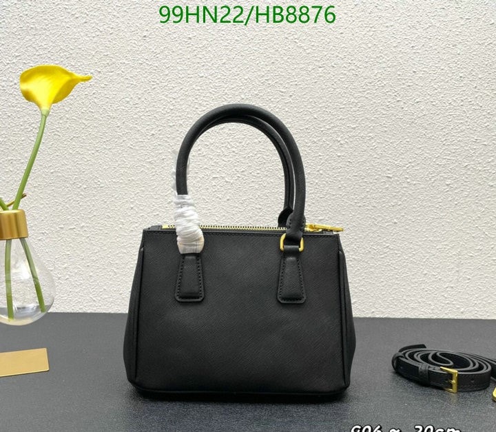 Prada Galleria Saffiano Leather Mini Bag Black 20Cm
