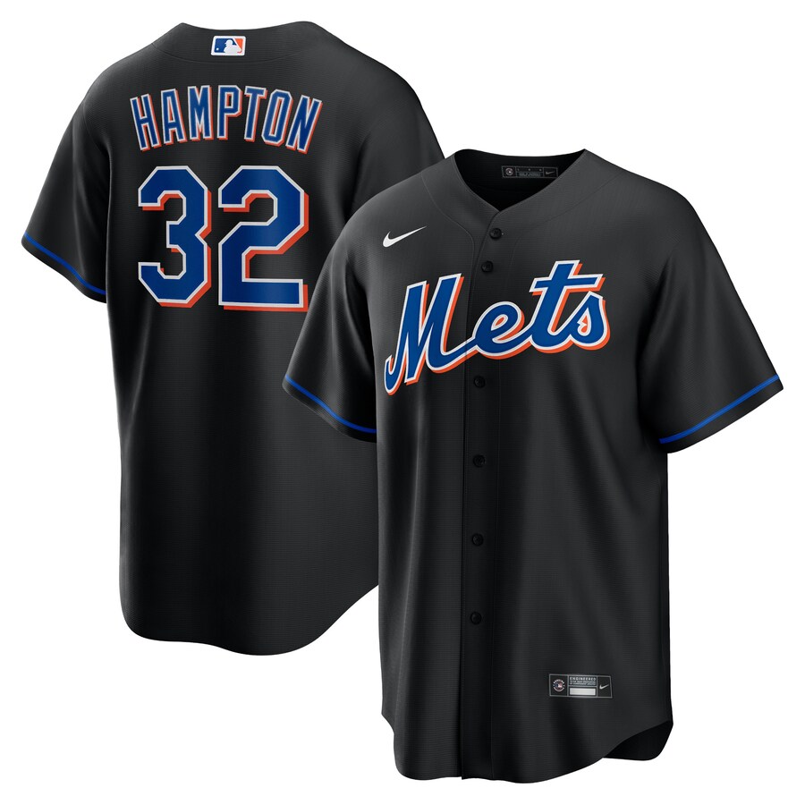 Mike Hampton New York Mets 2022 Alternate Player Jersey Black