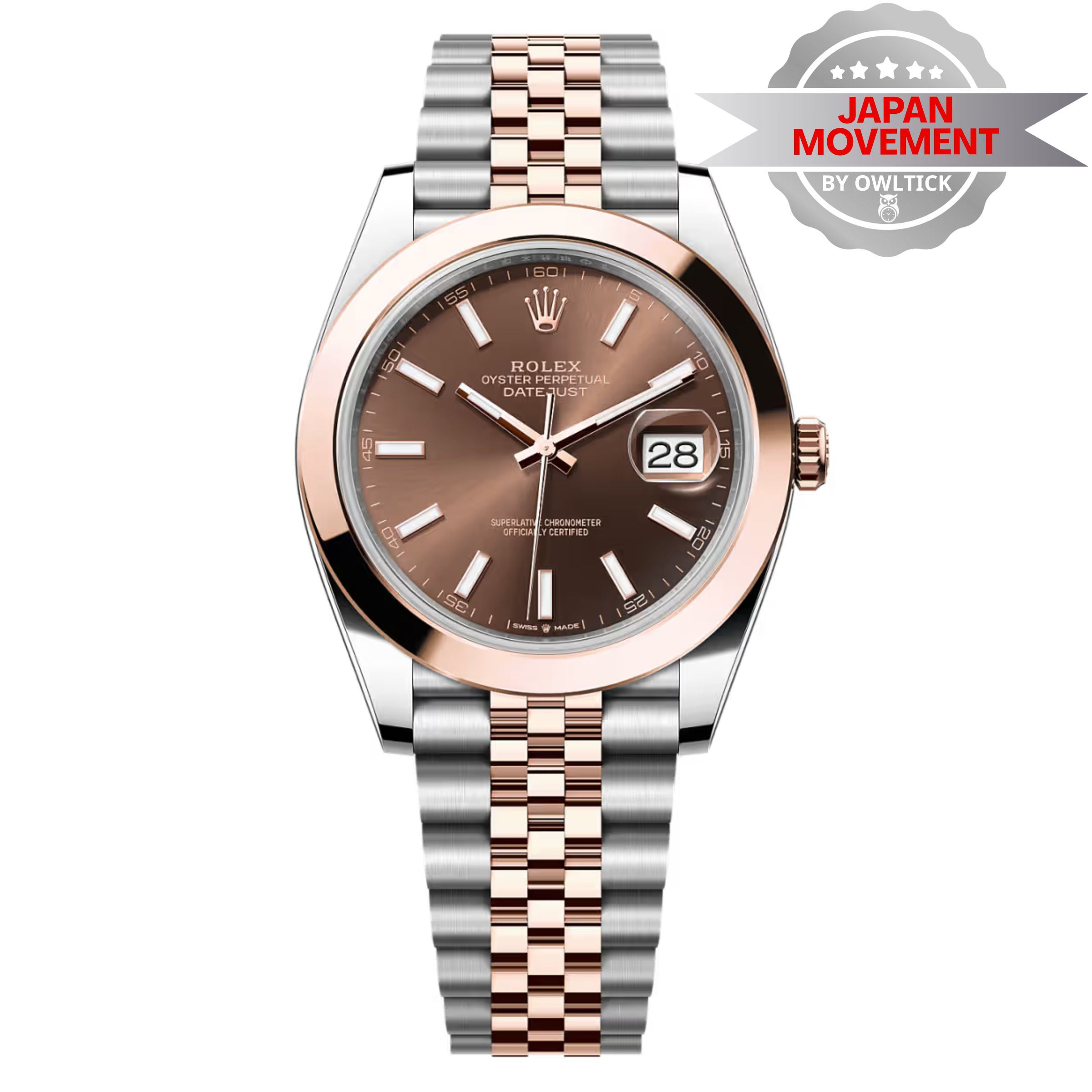 [Superclone] Rolex Datejust 41mm Chocolate Dial Jubilee 126303