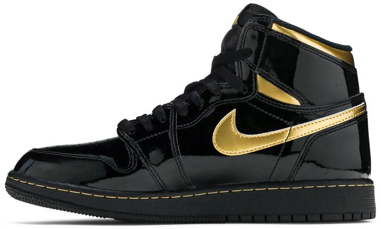 Air Jordan 1 Retro High OG GS Black Metallic Gold 575441-032