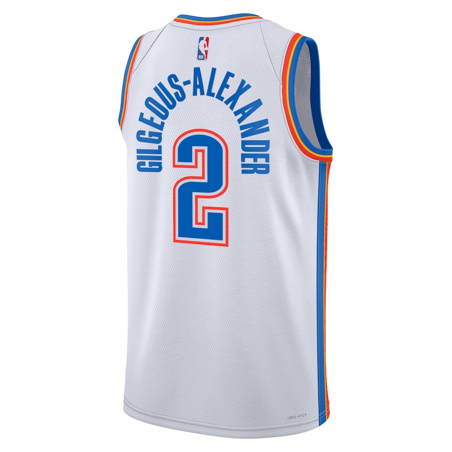 Oklahoma City Thunder Nike Association Edition Swingman Jersey - White - Shai Gilgeous-Alexander - Unisex