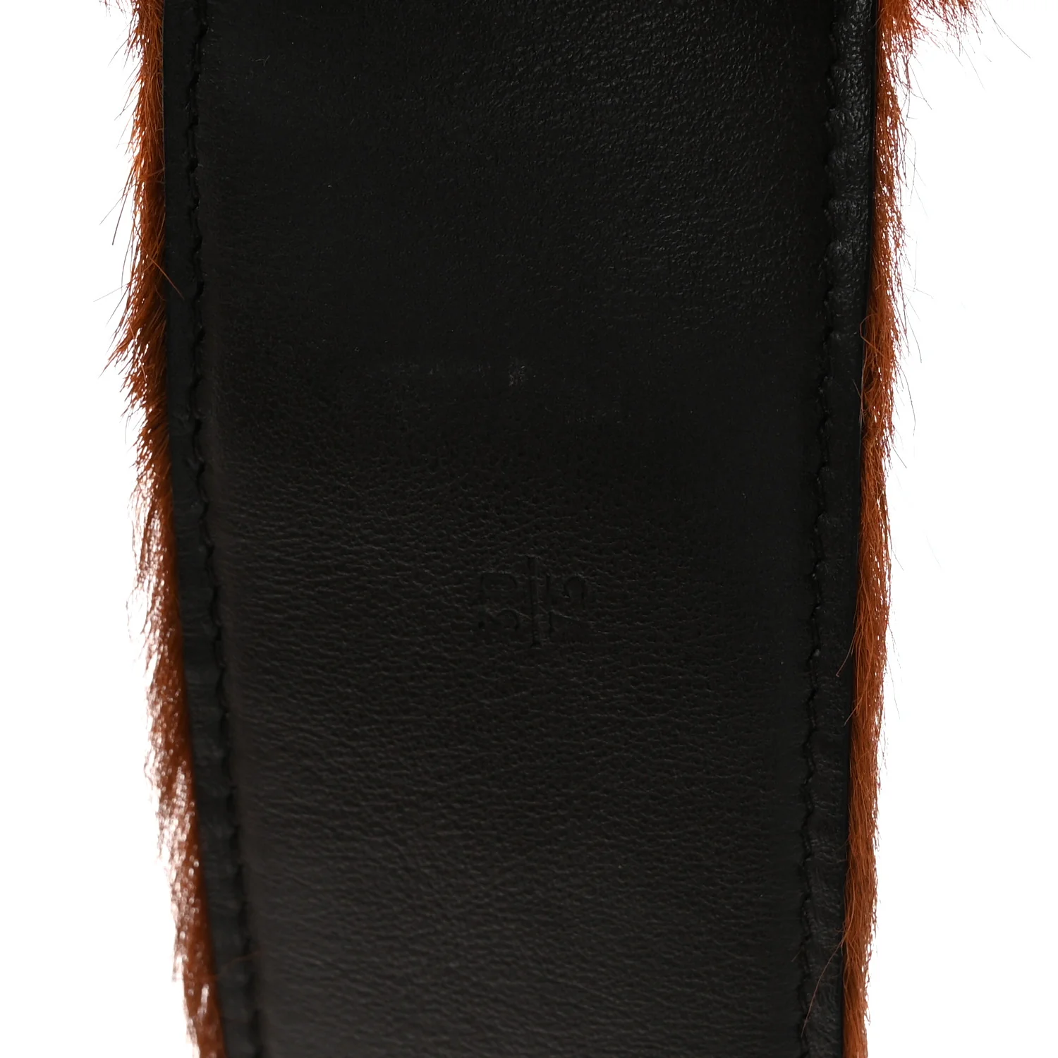 Cavallino Calf Hair Belt 75 30 Cognac