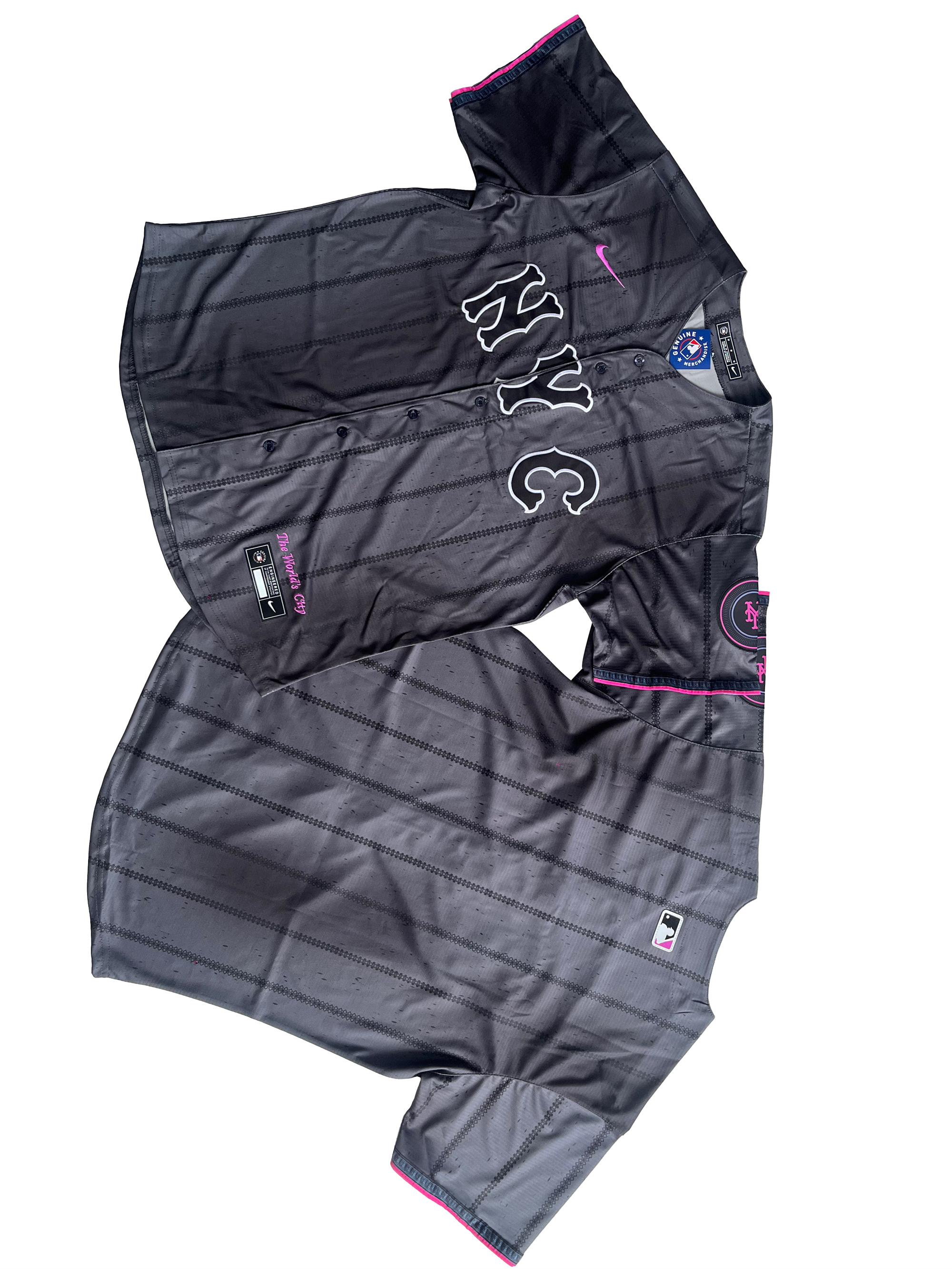 Men's New York Mets Graphite 2024 City Connect Limited Jersey