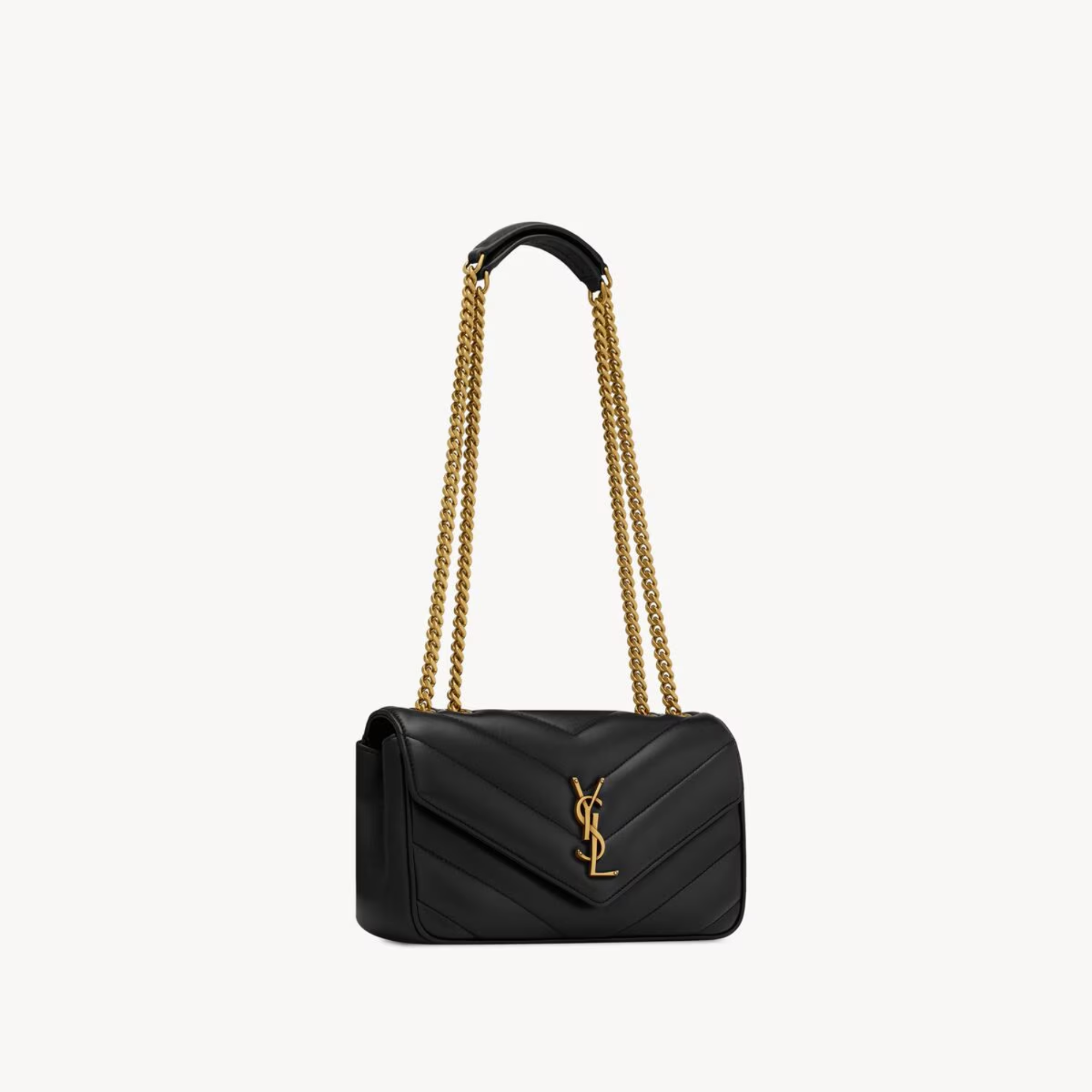 Saint Laurent Loulou Small Black 24cm/9.4in