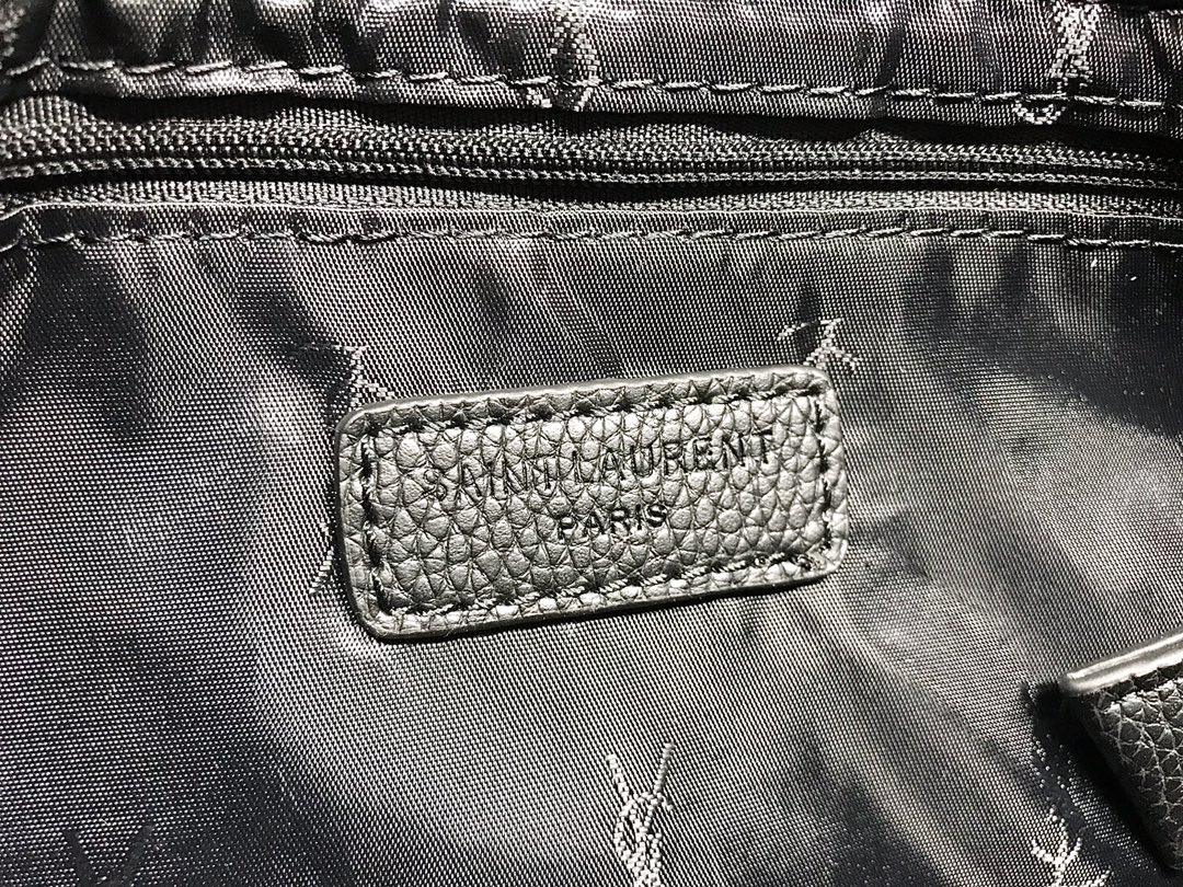 Saint Laurent Large Tote Bag Two Componentes Grandes Black