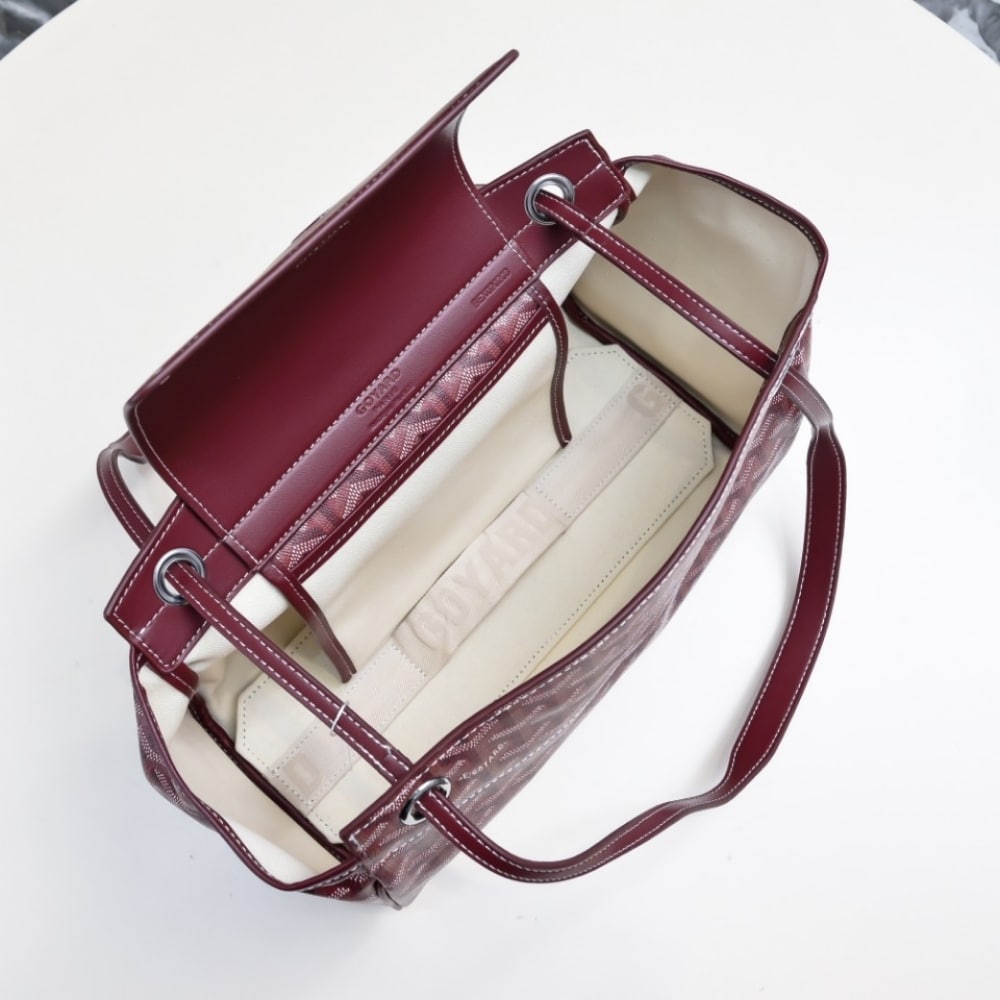 GOYARD ROUETTE SOUPLE BAG BURGUNDY 31CM