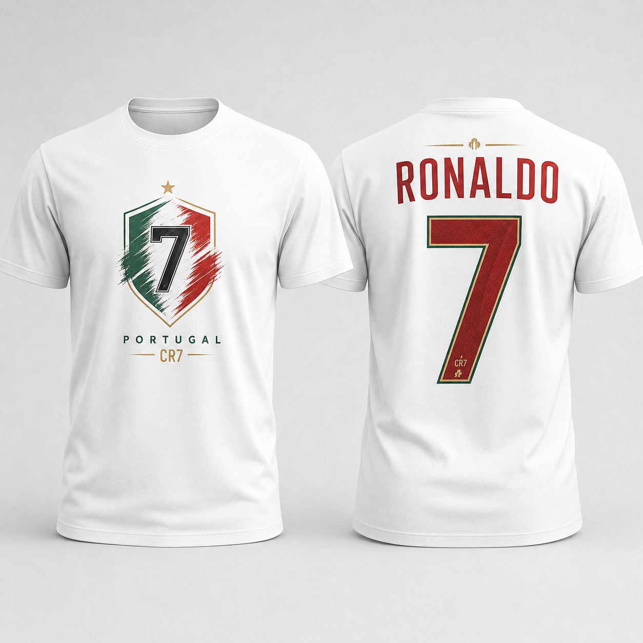 Cristiano Ronaldo Number Pure Cotton T-Shirt – Limited-Time Offer