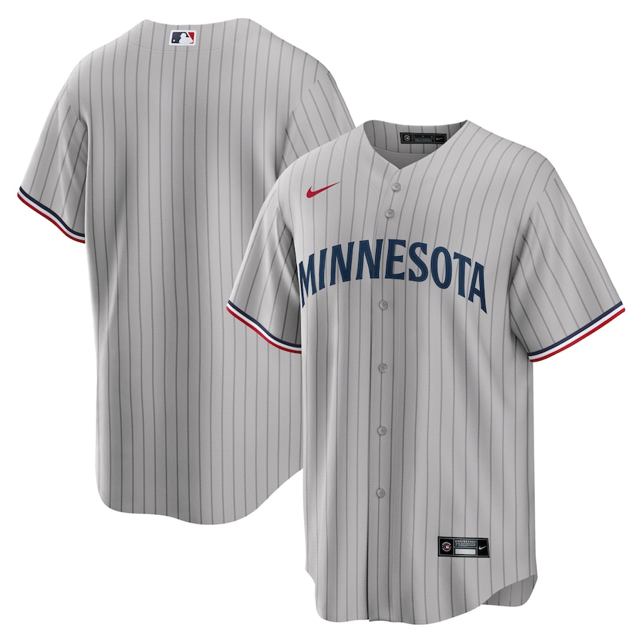 Minnesota Twins Road Team Jersey Gray
