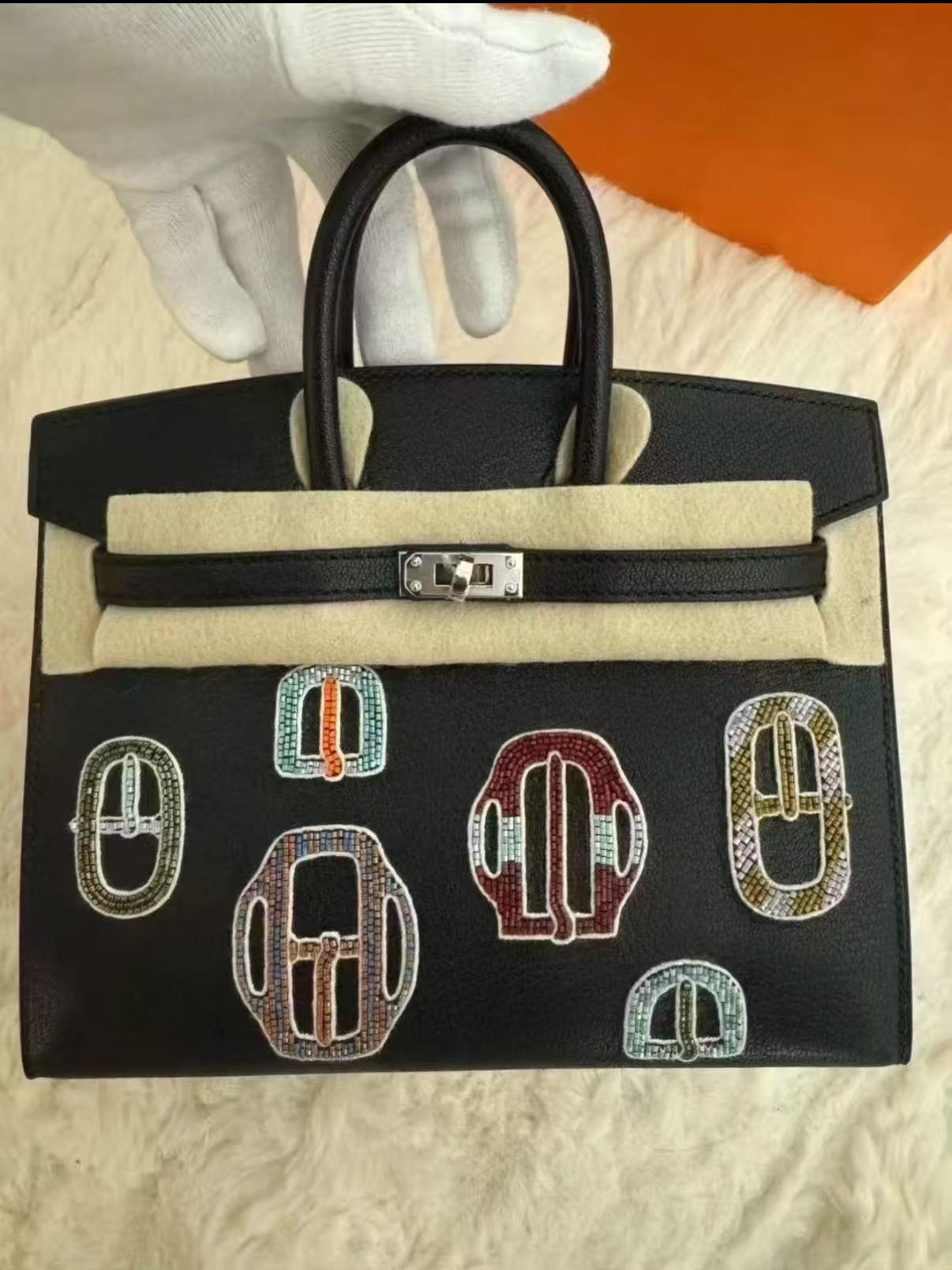 Birkin 20-25 Badge Bag Goatskin
