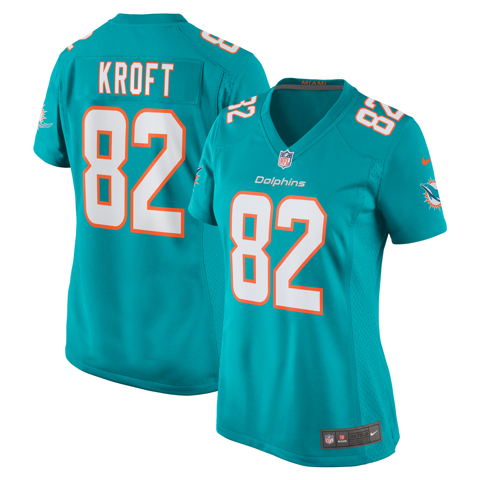 Tyler Kroft Miami Dolphins Nike Women's Team Game Jersey -  Aqua