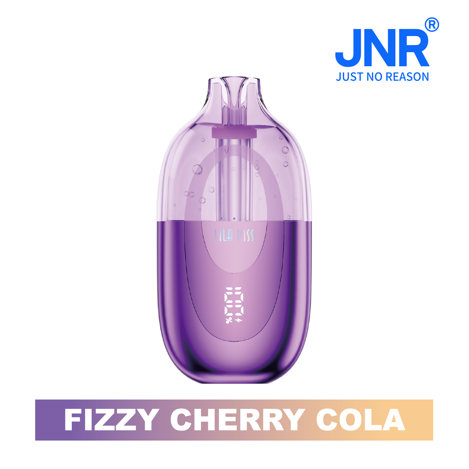 ?NEW?JNR Lila Kiss 60K  Puffs Prefilled Vape |  Rechargeable Transparent Pod Tank