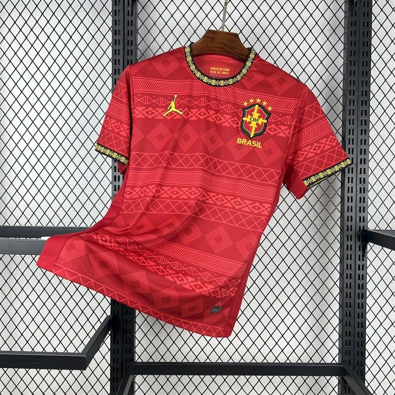 2025-26 Brazil season Jordan red special edition Football jersey