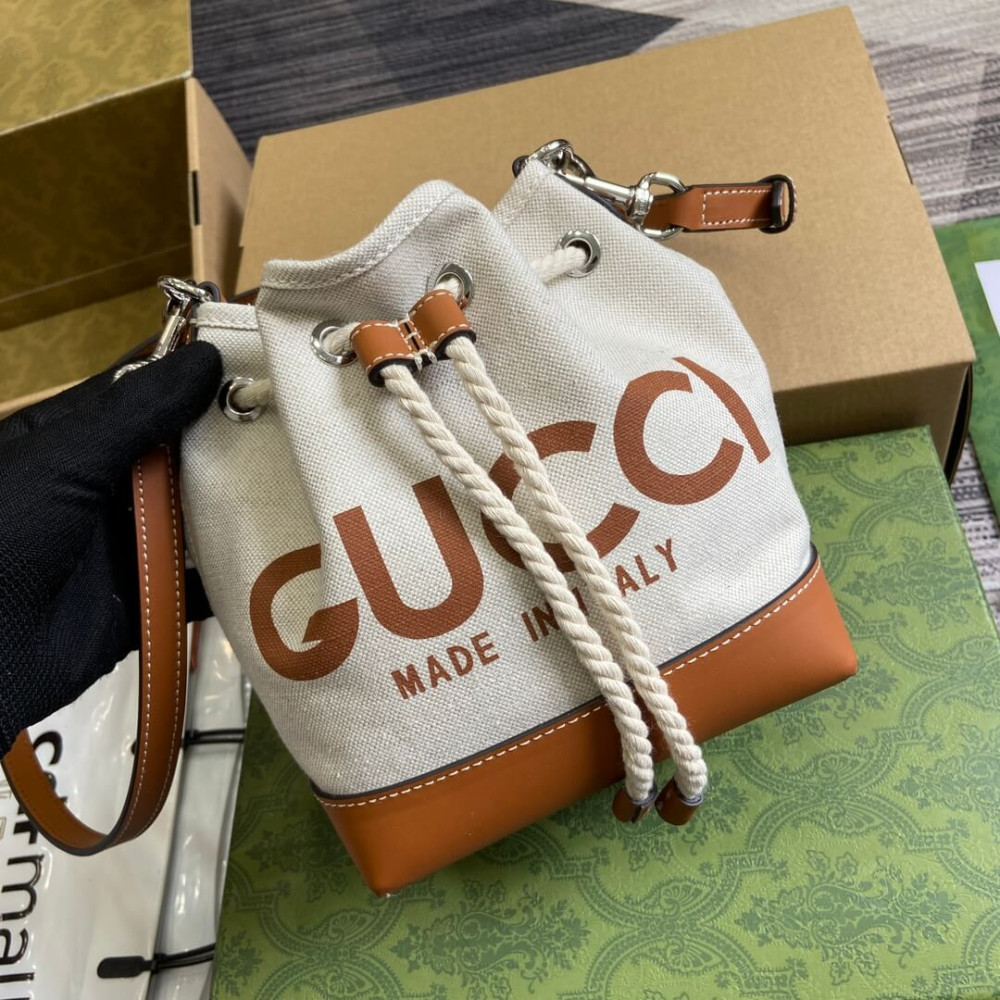 Gucci Mini Shoulder Bag With Gucci Print
