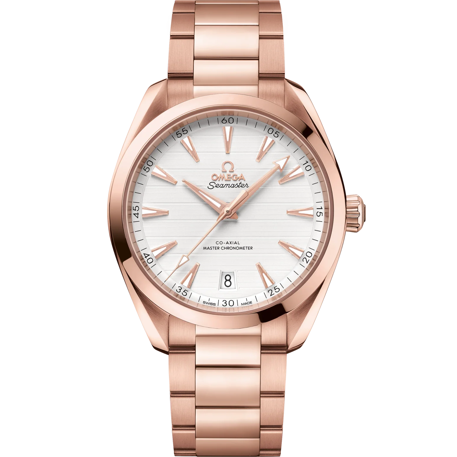 Omega Seamaster Aqua Terra 150M 41mm Silver Dial Stainless Steel and Sedna™ 18k Rose Gold Bracelet 220.50.41.21.02.001
