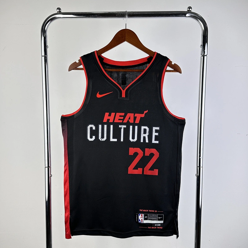 2024 NBA Miami Heat 22 BUTLER Basketball Jersey