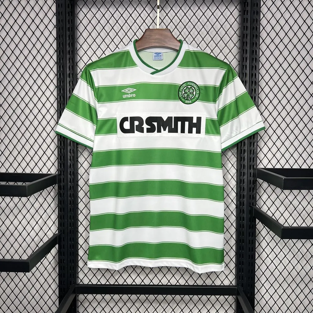 Retro 1985-87 Celtic FC Home football jersey retro