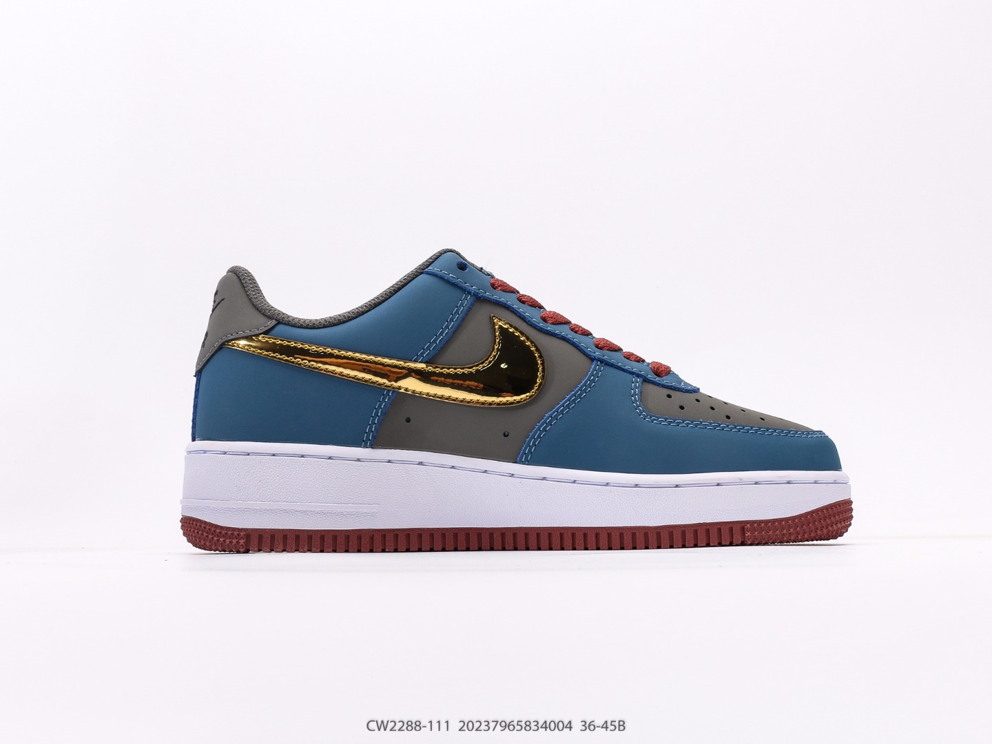 Nike Air Force 1 Low Wukong Blue Gold Custom